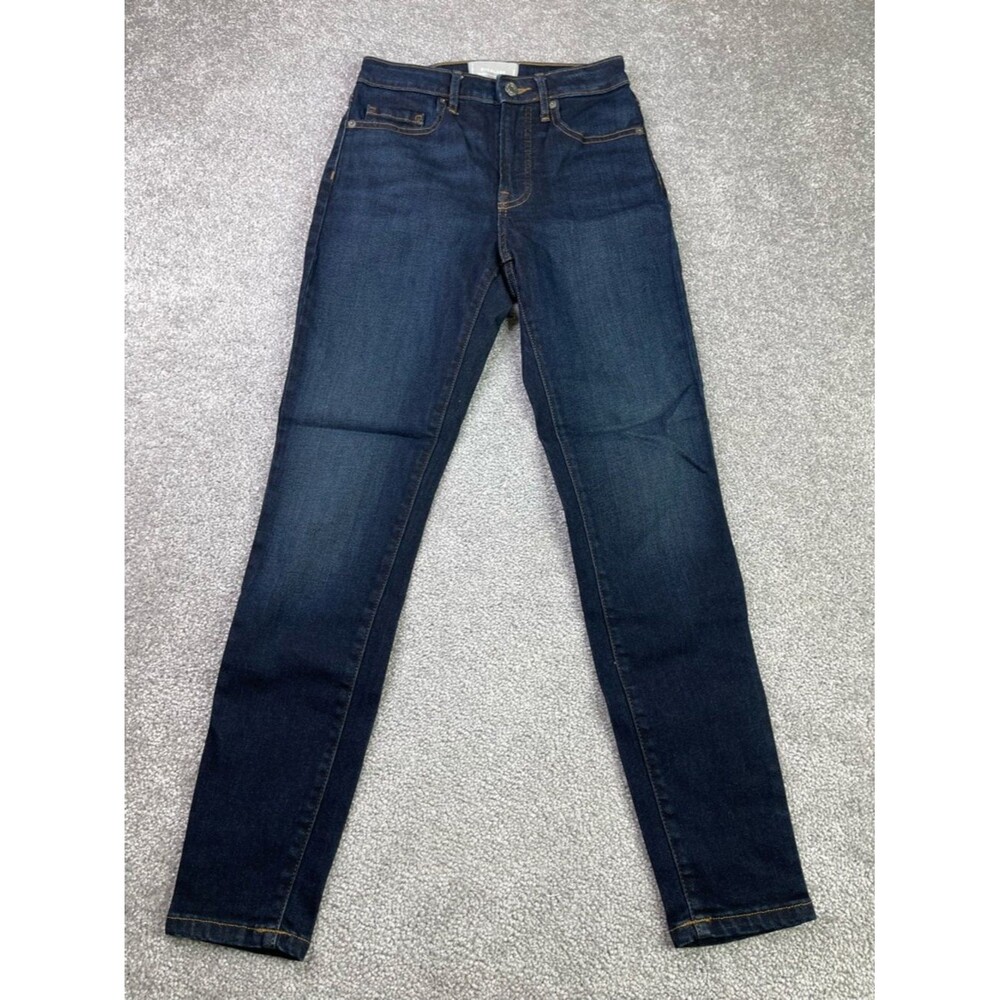 Everlane Jeans Women's 25 Blue Curvy Skinny High Rise Dark Wash Denim